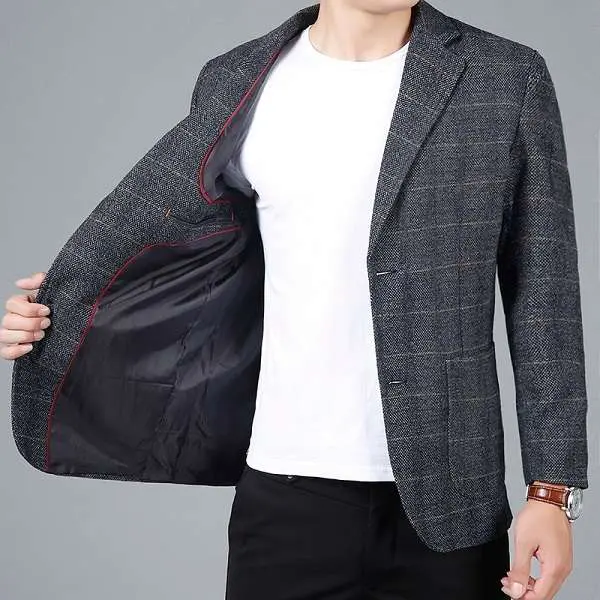 Blazer homme slim fit mode – Image 2