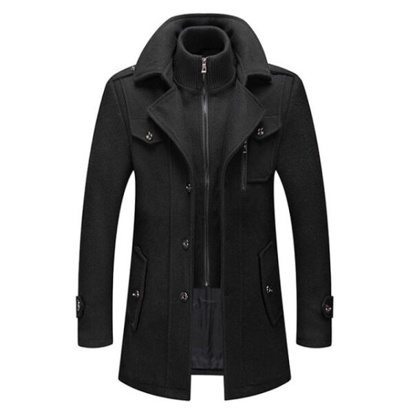 Manteau chaud en laine de luxe mode 2023