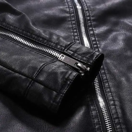 Veste en cuir slim – Image 4