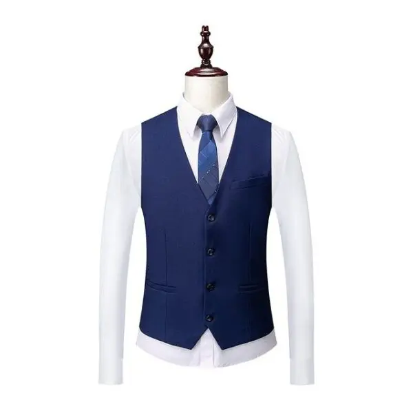 Costume homme marié bleu – Image 3