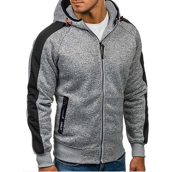 Sweat à Capuche Homme Style JCB – Chaud, Décontracté – Pour Printemps/automne – Taille Selon Guide