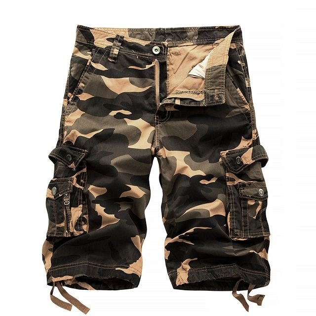 Short Cargo Homme D'Été - Bermuda De Travail Avec 4 Poches - Grandes Tailles - Confortable Pour Randonnée, Loisirs