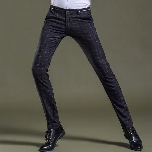 Pantalon à carreaux chic