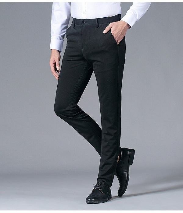 Pantalon Homme Décontracté Droit - Taille élastique Avec Cordon, Poches Latérales - Style Sport, Hip-hop, Streetwear - Pour Automne/hiver