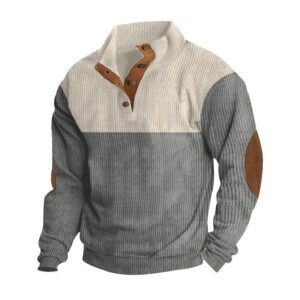 Pull col montant homme