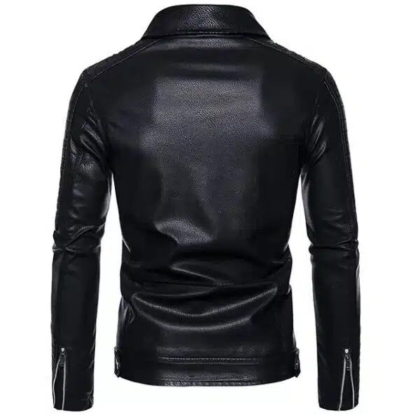 Veste cuir homme slim fit – Image 4