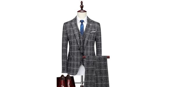 Costume Smoking Homme 3 Pièces Allthemen - Jacquard Slim Fit Col Châle Pour Mariage