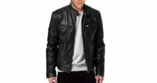 Veste en cuir tendance homme 2025